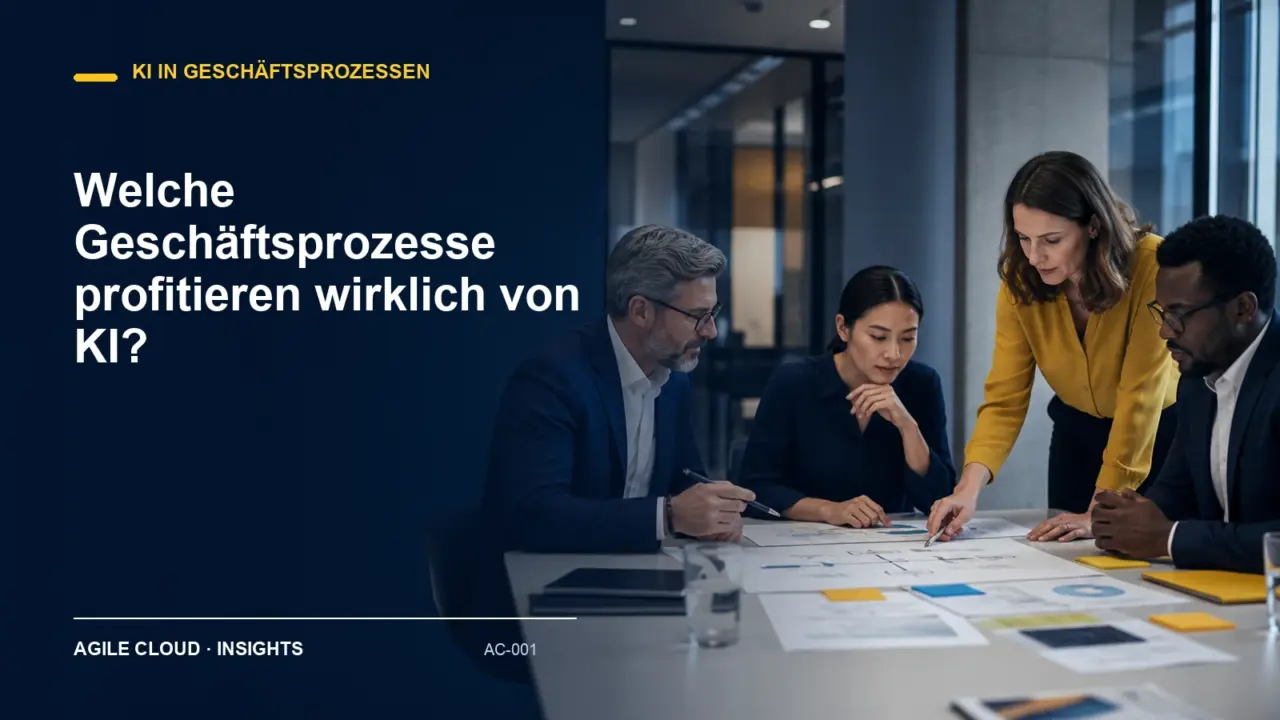 Titelmotiv zu Welche Geschäftsprozesse profitieren wirklich von KI?