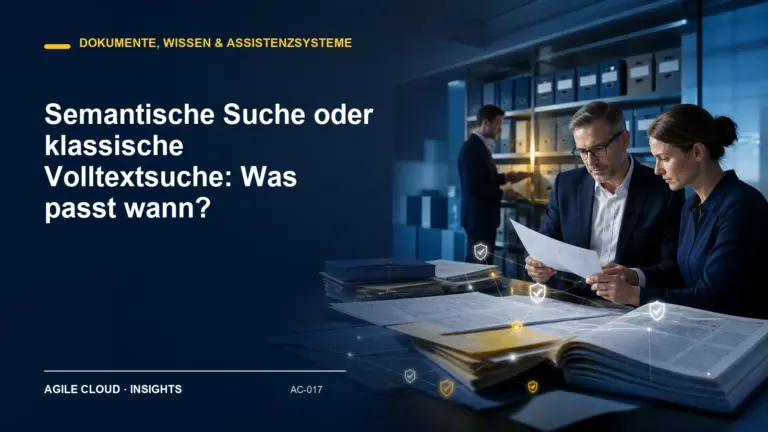 Titelmotiv zu Semantische Suche oder klassische Volltextsuche: Was passt wann?