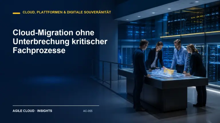 Titelmotiv zu Cloud-Migration ohne Unterbrechung kritischer Fachprozesse