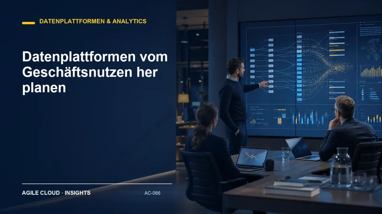 Titelmotiv zu Datenplattformen vom Geschäftsnutzen her planen
