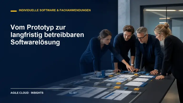 Titelmotiv zu Vom Prototyp zur langfristig betreibbaren Softwarelösung