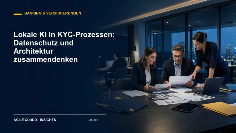 Titelmotiv zu Lokale KI in KYC-Prozessen: Datenschutz und Architektur zusammendenken