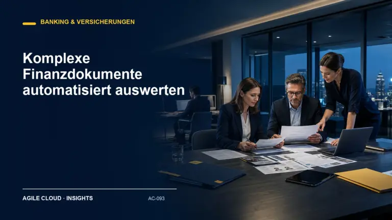 Titelmotiv zu Komplexe Finanzdokumente automatisiert auswerten