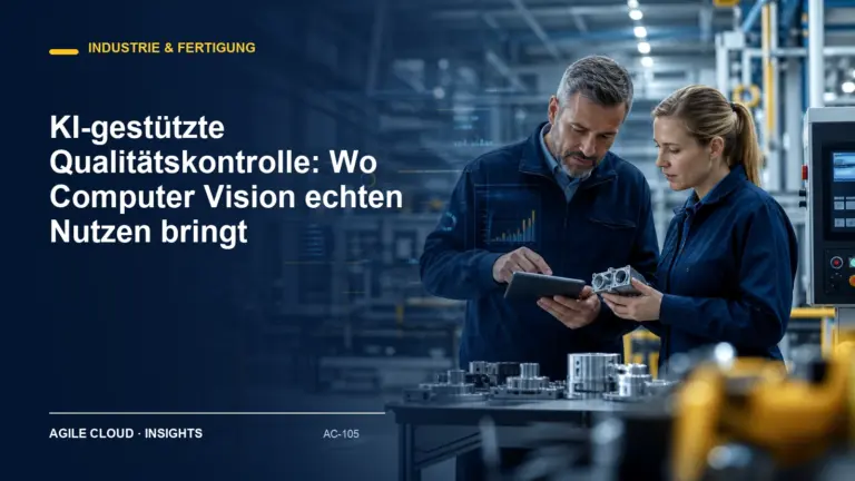 Titelmotiv zu KI-gestützte Qualitätskontrolle: Wo Computer Vision echten Nutzen bringt