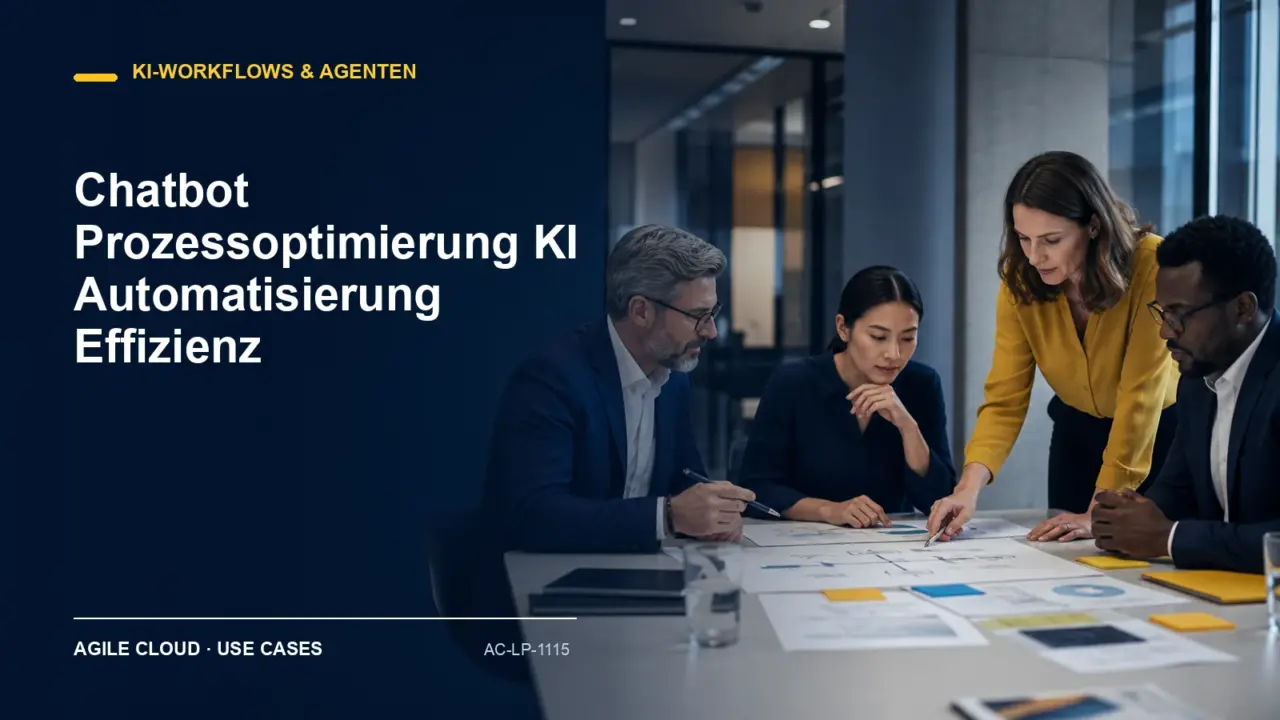 Prozessdarstellung zu Chatbot Prozessoptimierung KI Automatisierung Effizienz