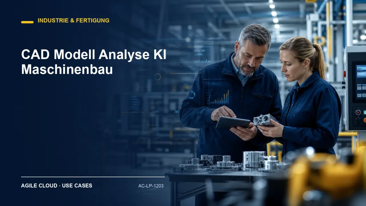 Prozessdarstellung zu CAD Modell Analyse KI Maschinenbau