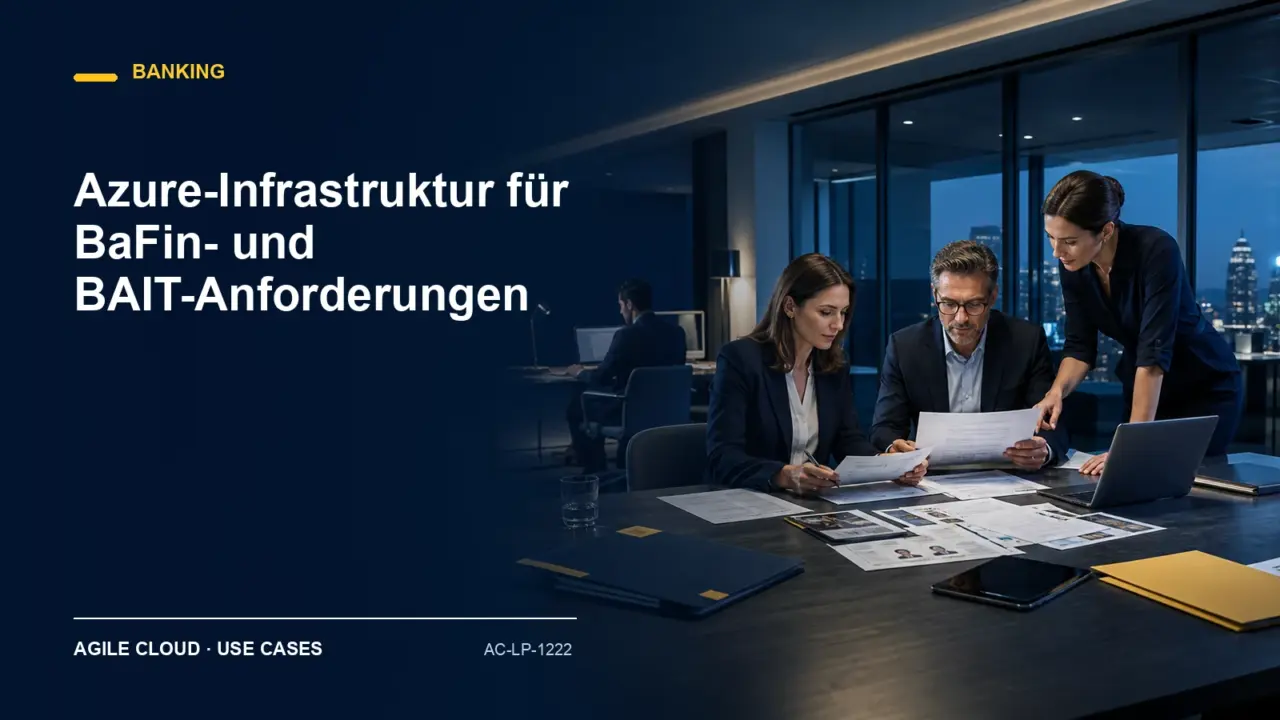 Prozessdarstellung zu Azure-Infrastruktur für BaFin- und BAIT-Anforderungen