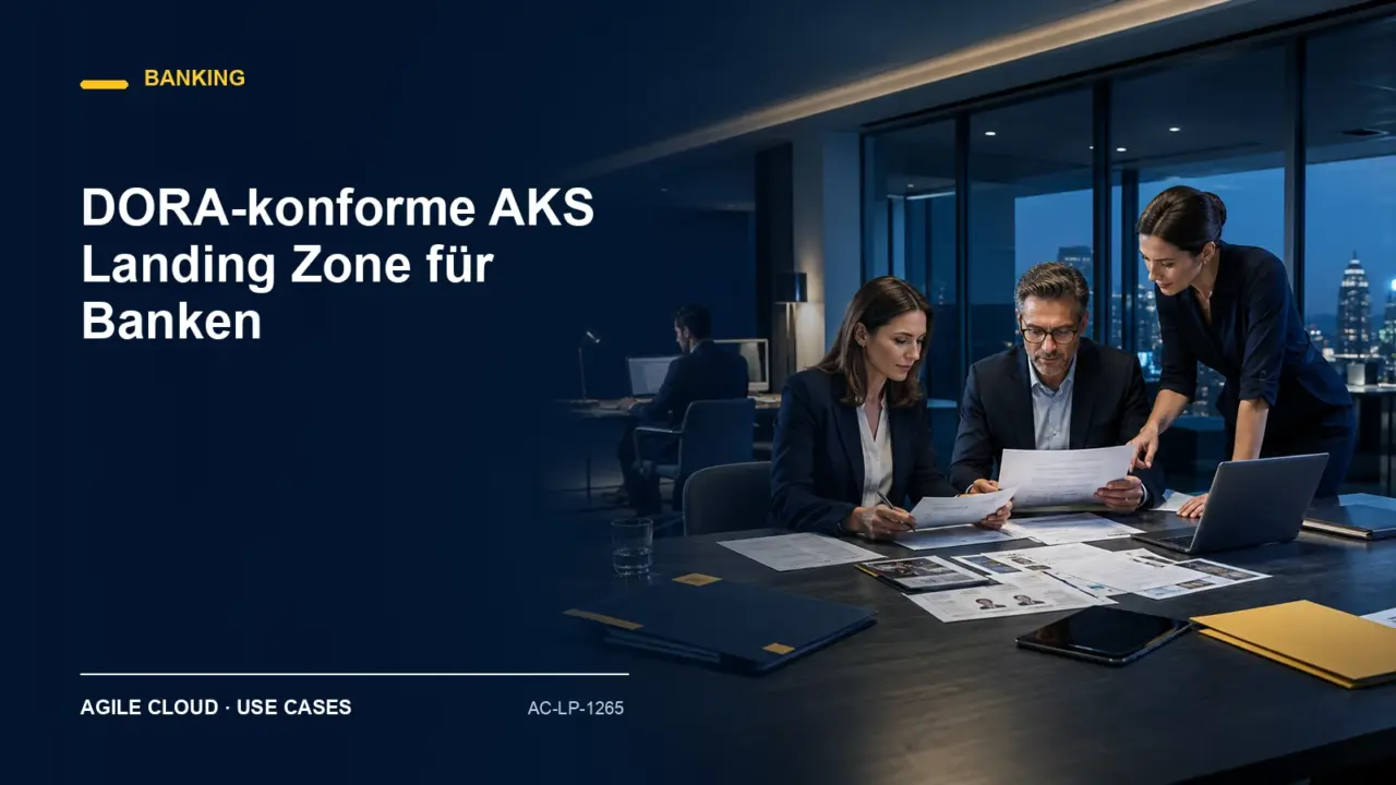 Prozessdarstellung zu DORA-konforme AKS Landing Zone für Banken