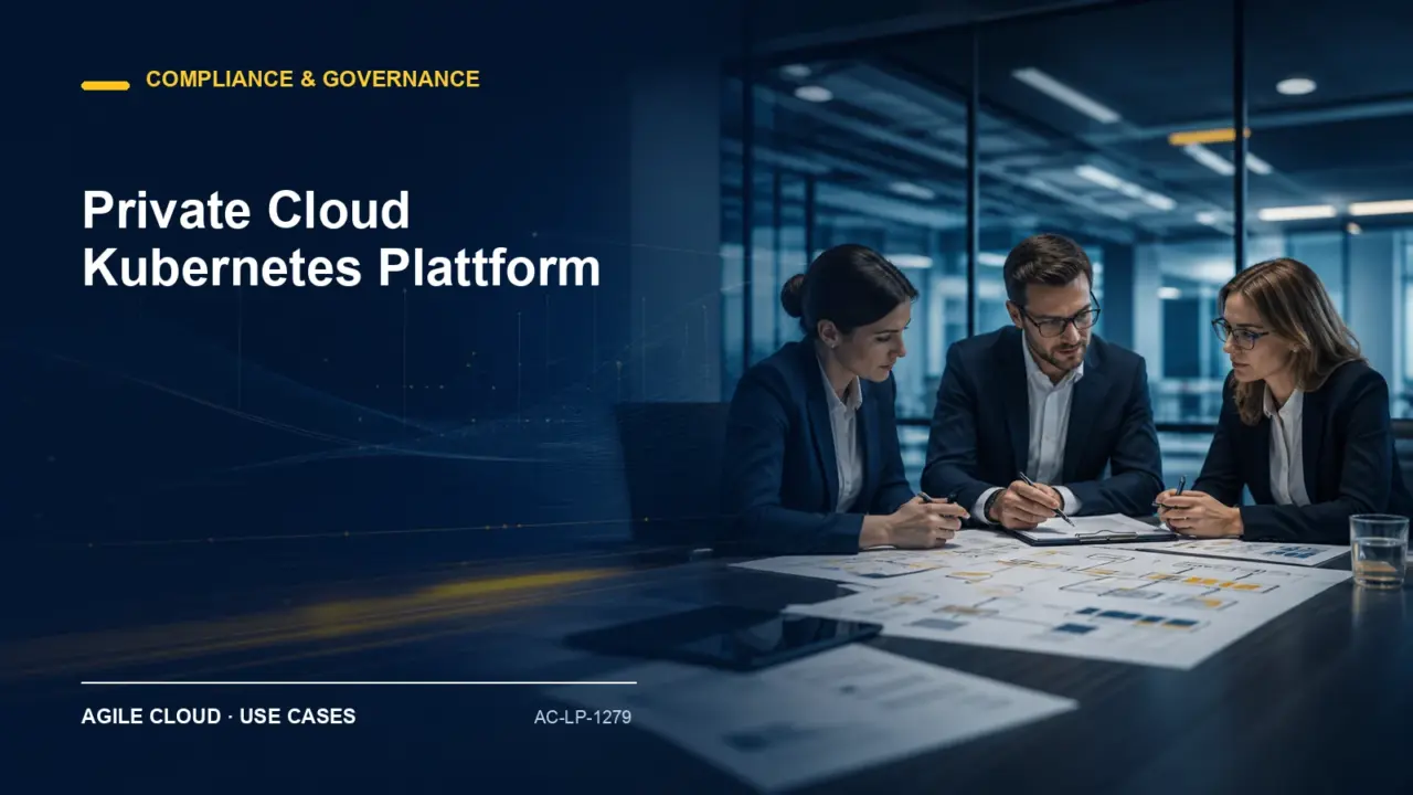 Prozessdarstellung zu Private Cloud Kubernetes Plattform