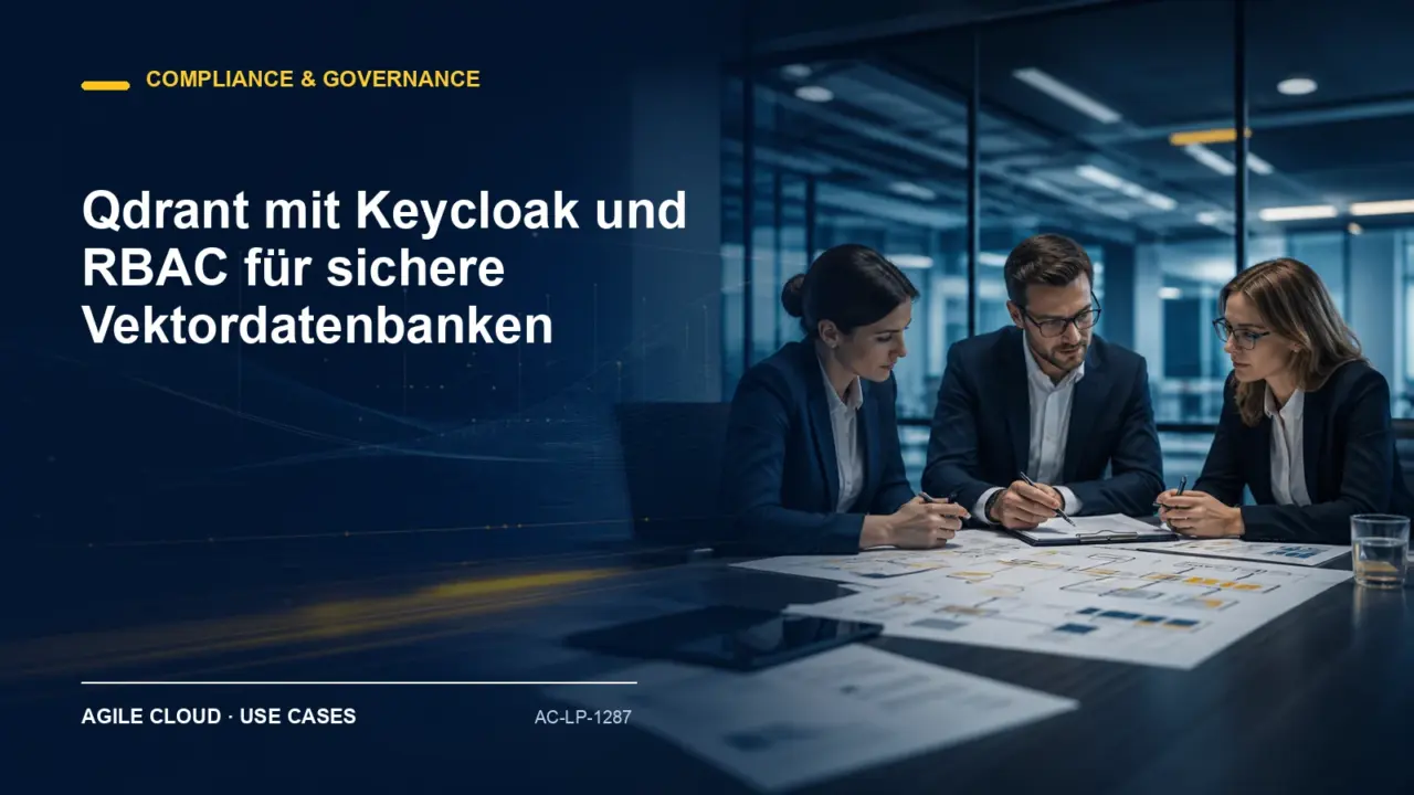 Prozessdarstellung zu Qdrant mit Keycloak und RBAC für sichere Vektordatenbanken