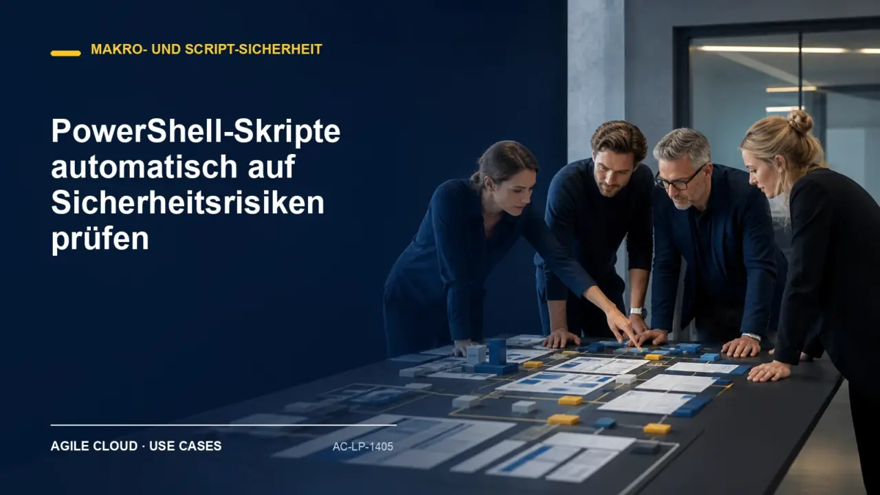 Titelmotiv zu PowerShell-Skripte automatisch auf Sicherheitsrisiken prüfen