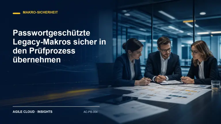 Titelmotiv zu Passwortgeschützte Legacy-Makros sicher in den Prüfprozess übernehmen