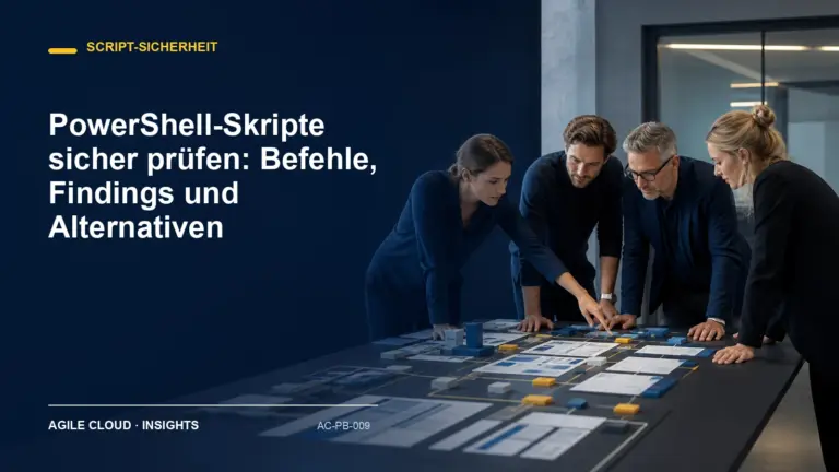 Titelmotiv zu PowerShell-Skripte sicher prüfen: Befehle, Findings und Alternativen