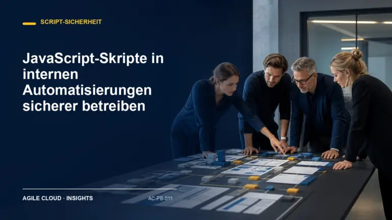 Titelmotiv zu JavaScript-Skripte in internen Automatisierungen sicherer betreiben