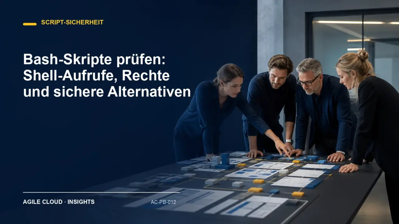 Titelmotiv zu Bash-Skripte prüfen: Shell-Aufrufe, Rechte und sichere Alternativen
