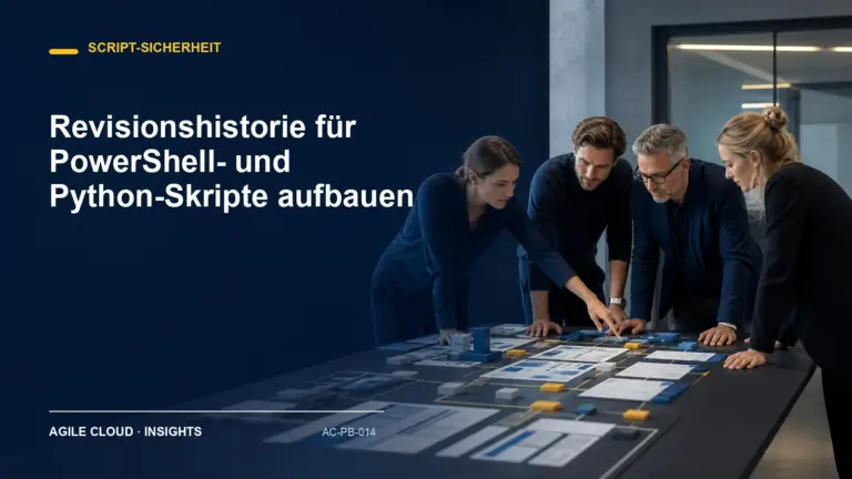 Titelmotiv zu Revisionshistorie für PowerShell- und Python-Skripte aufbauen