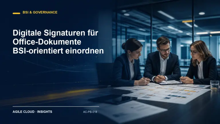 Titelmotiv zu Digitale Signaturen für Office-Dokumente BSI-orientiert einordnen