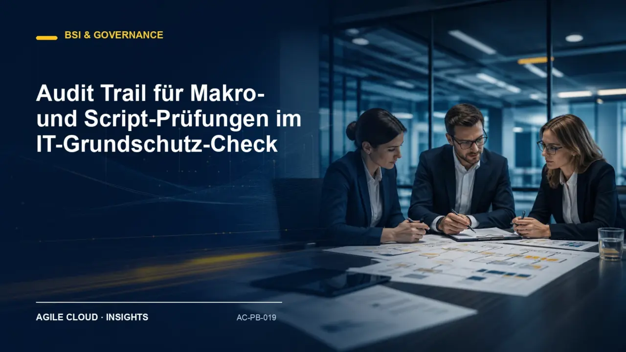 Titelmotiv zu Audit Trail für Makro- und Script-Prüfungen im IT-Grundschutz-Check