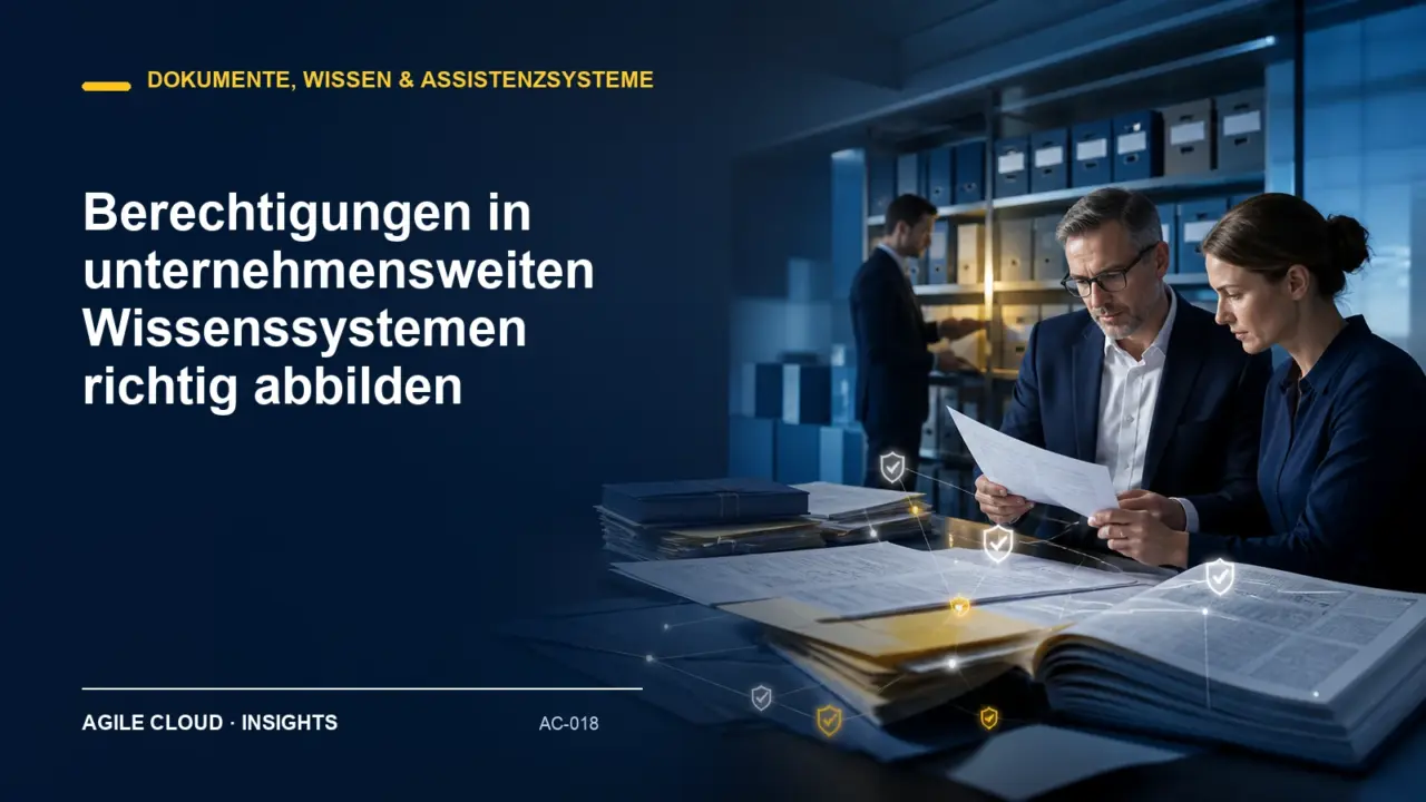 Titelmotiv zu Berechtigungen in unternehmensweiten Wissenssystemen richtig abbilden