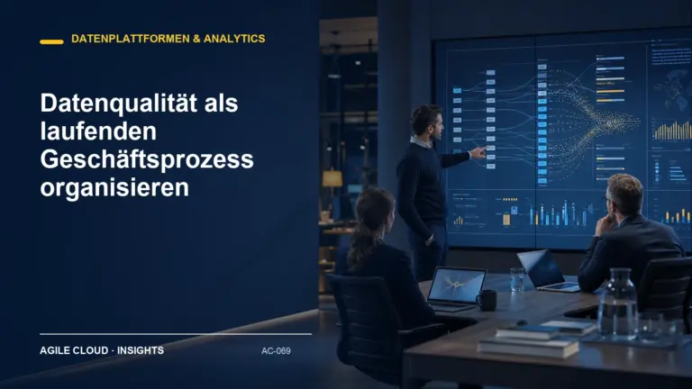 Titelmotiv zu Datenqualität als laufenden Geschäftsprozess organisieren