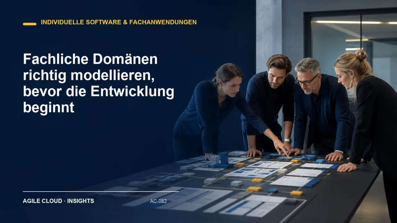 Titelmotiv zu Fachliche Domänen richtig modellieren, bevor die Entwicklung beginnt