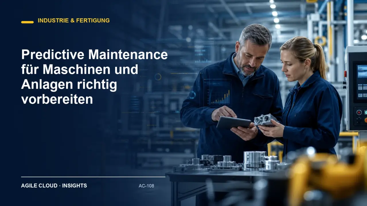 Titelmotiv zu Predictive Maintenance für Maschinen und Anlagen richtig vorbereiten