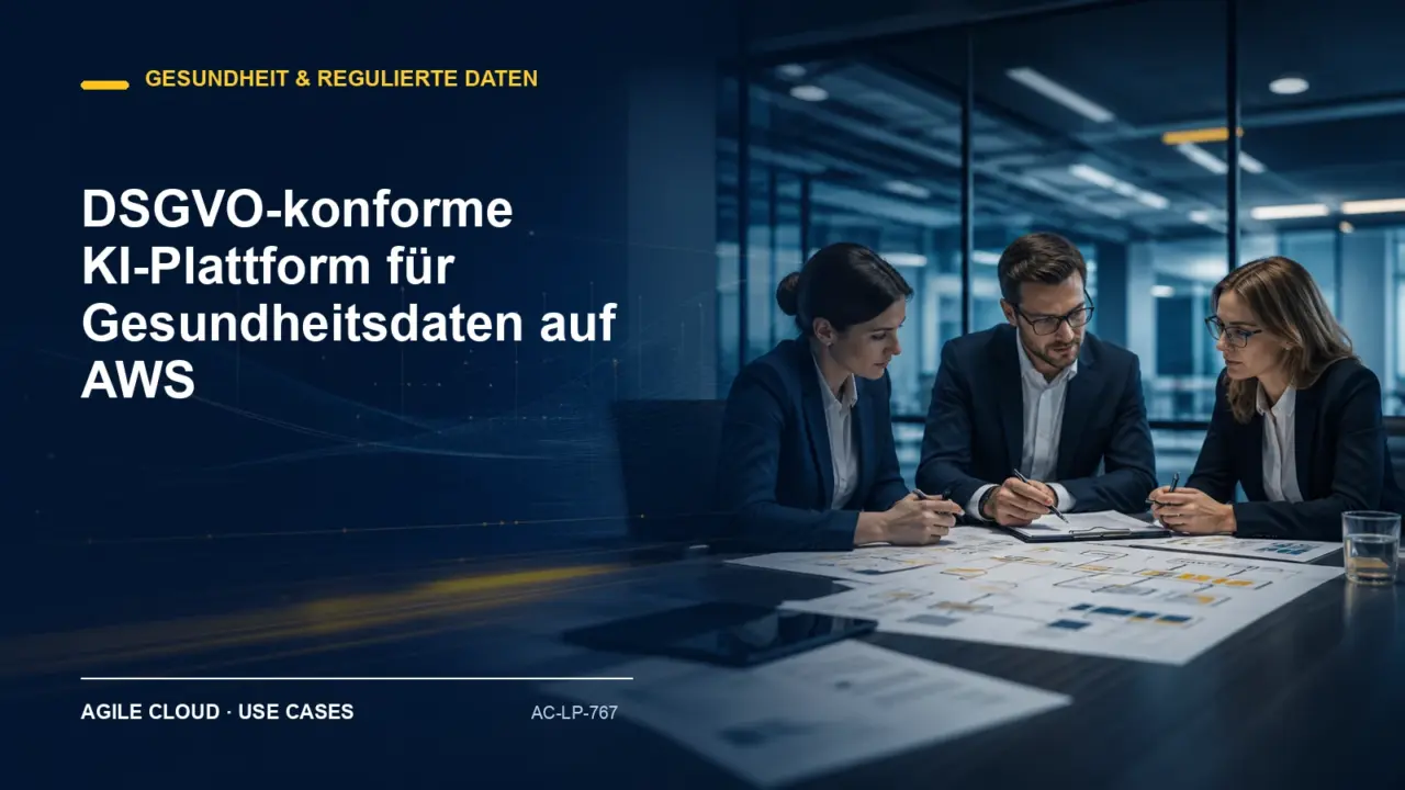 Prozessdarstellung zu DSGVO-konforme KI-Plattform für Gesundheitsdaten auf AWS