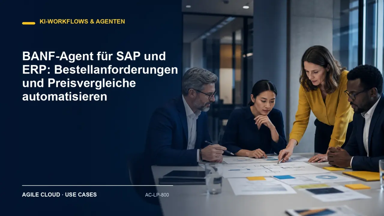 Prozessdarstellung zu BANF-Agent für SAP und ERP: Bestellanforderungen und Preisvergleiche automatisieren