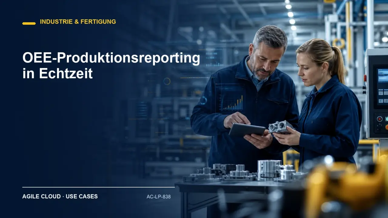 Prozessdarstellung zu OEE-Produktionsreporting in Echtzeit