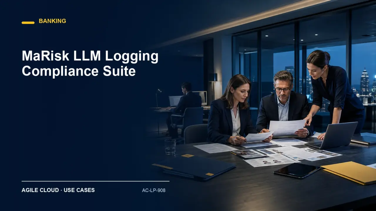 Prozessdarstellung zu MaRisk LLM Logging Compliance Suite