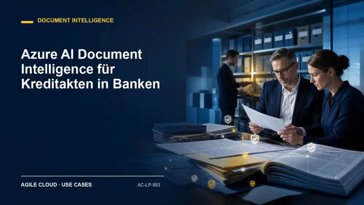 Prozessdarstellung zu Azure AI Document Intelligence für Kreditakten in Banken