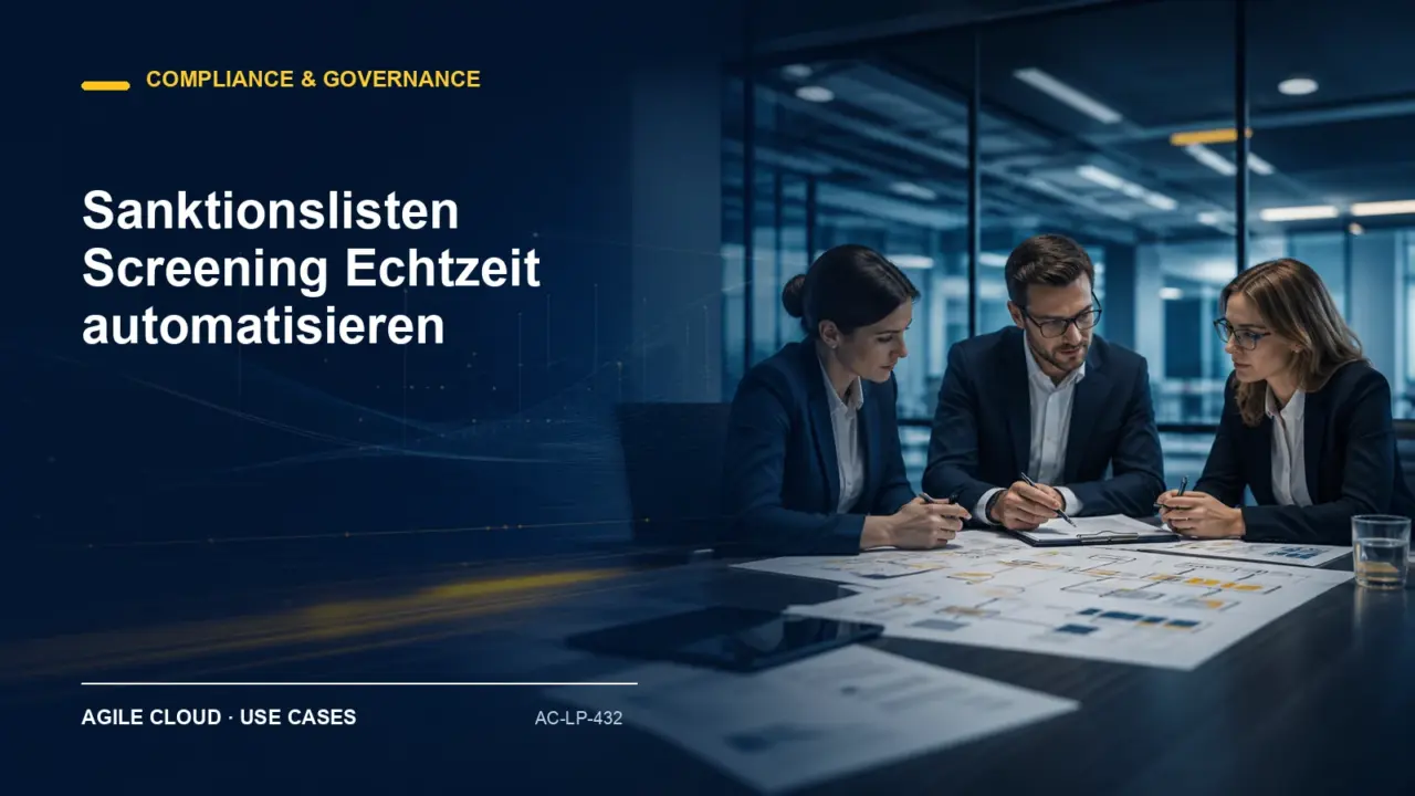 Prozessdarstellung zu Sanktionslisten Screening Echtzeit automatisieren