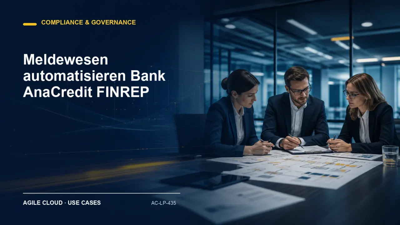 Prozessdarstellung zu Meldewesen automatisieren Bank AnaCredit FINREP