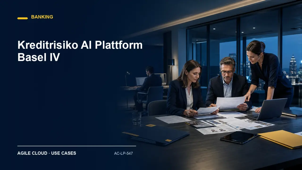 Prozessdarstellung zu Kreditrisiko AI Plattform Basel IV