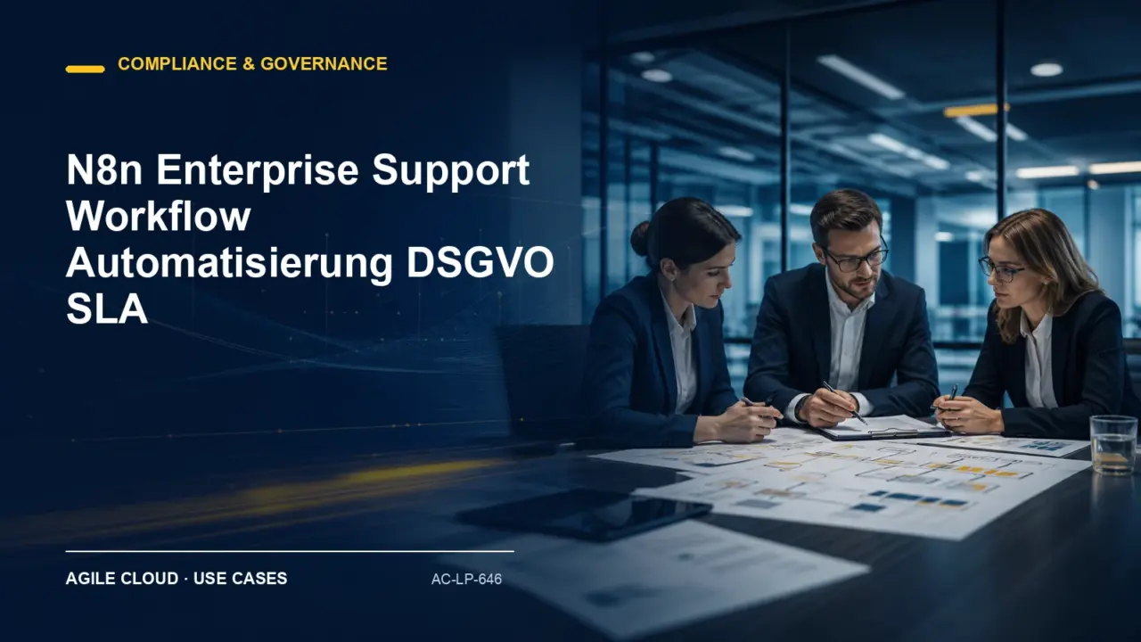 Prozessdarstellung zu N8n Enterprise Support Workflow Automatisierung DSGVO SLA