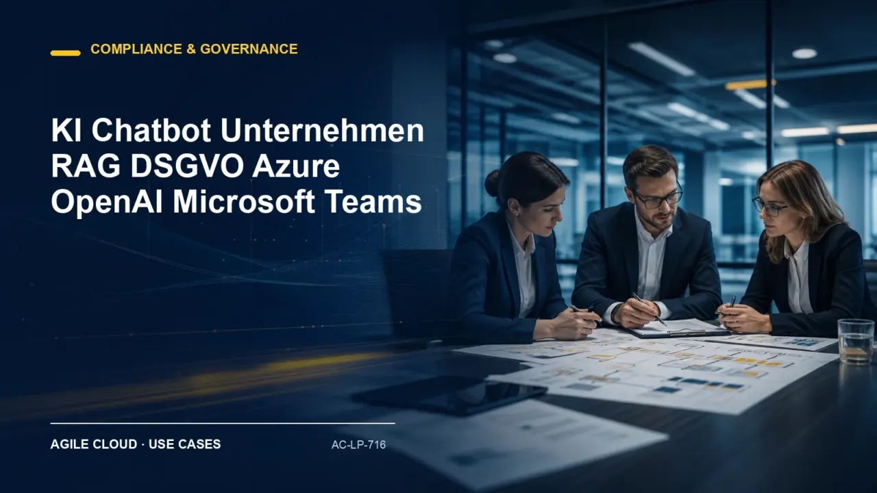 Prozessdarstellung zu KI Chatbot Unternehmen RAG DSGVO Azure OpenAI Microsoft Teams