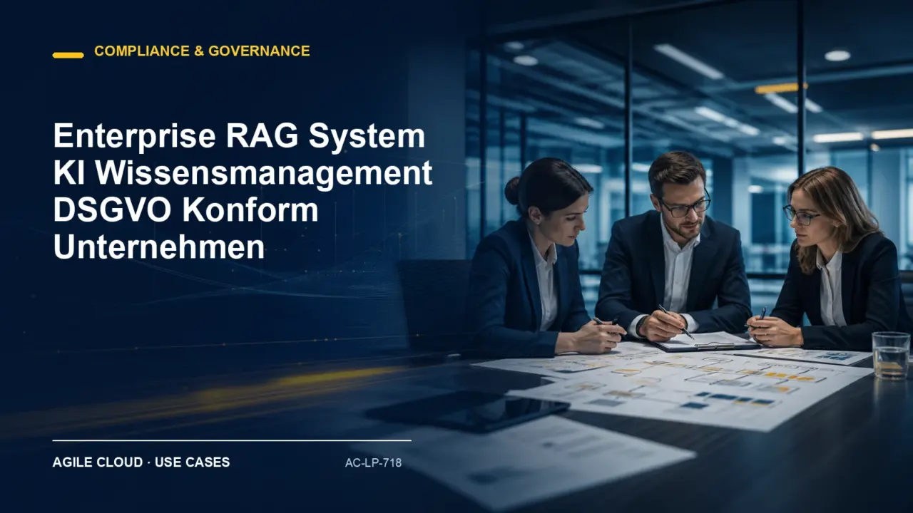 Prozessdarstellung zu Enterprise RAG System KI Wissensmanagement DSGVO Konform Unternehmen