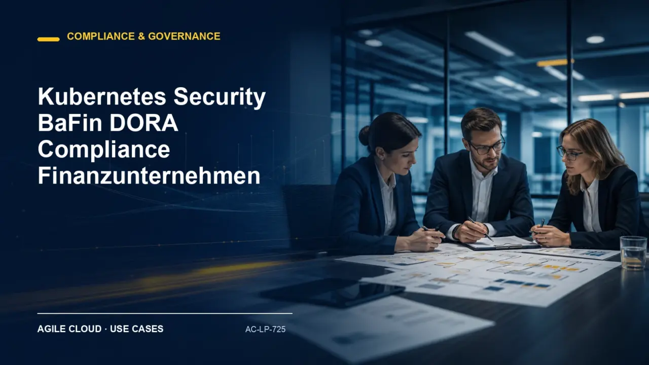 Prozessdarstellung zu Kubernetes Security BaFin DORA Compliance Finanzunternehmen