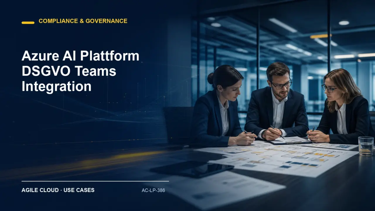 Prozessdarstellung zu Azure AI Plattform DSGVO Teams Integration