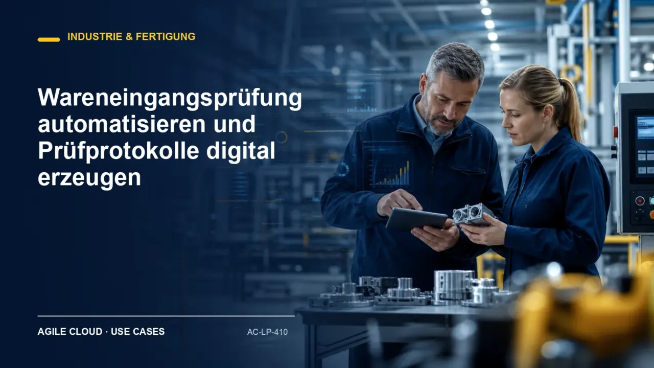 Prozessdarstellung zu Wareneingangsprüfung automatisieren und Prüfprotokolle digital erzeugen